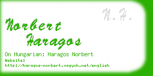 norbert haragos business card